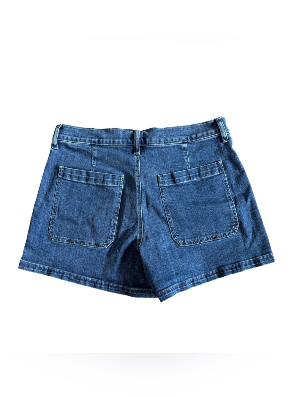 J. Crew Factory Sailor Patch Pocket Denim Short Size 30 Medium Wash Blue - Picture 4 of 11
